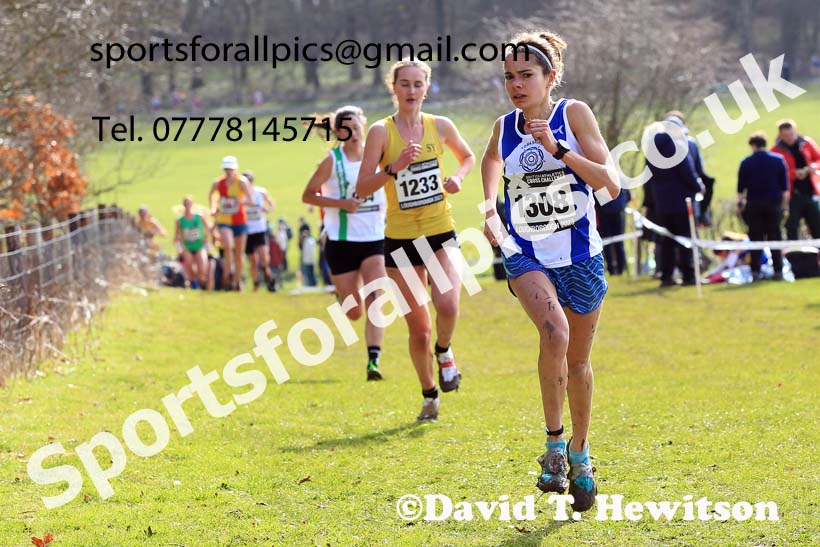 Senior Womens 2023 UK CAU Inter Counties Cross Country Champs, Prestwold Hall, Loughborough. Photo: David T. Hewitson/Sports for All Pics